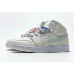 GET Jordan 1 Mid Multi-Color Swoosh Phantom ,555112-035