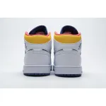 GET Jordan 1 Mid White Black Light Arctic Pink,554724-131