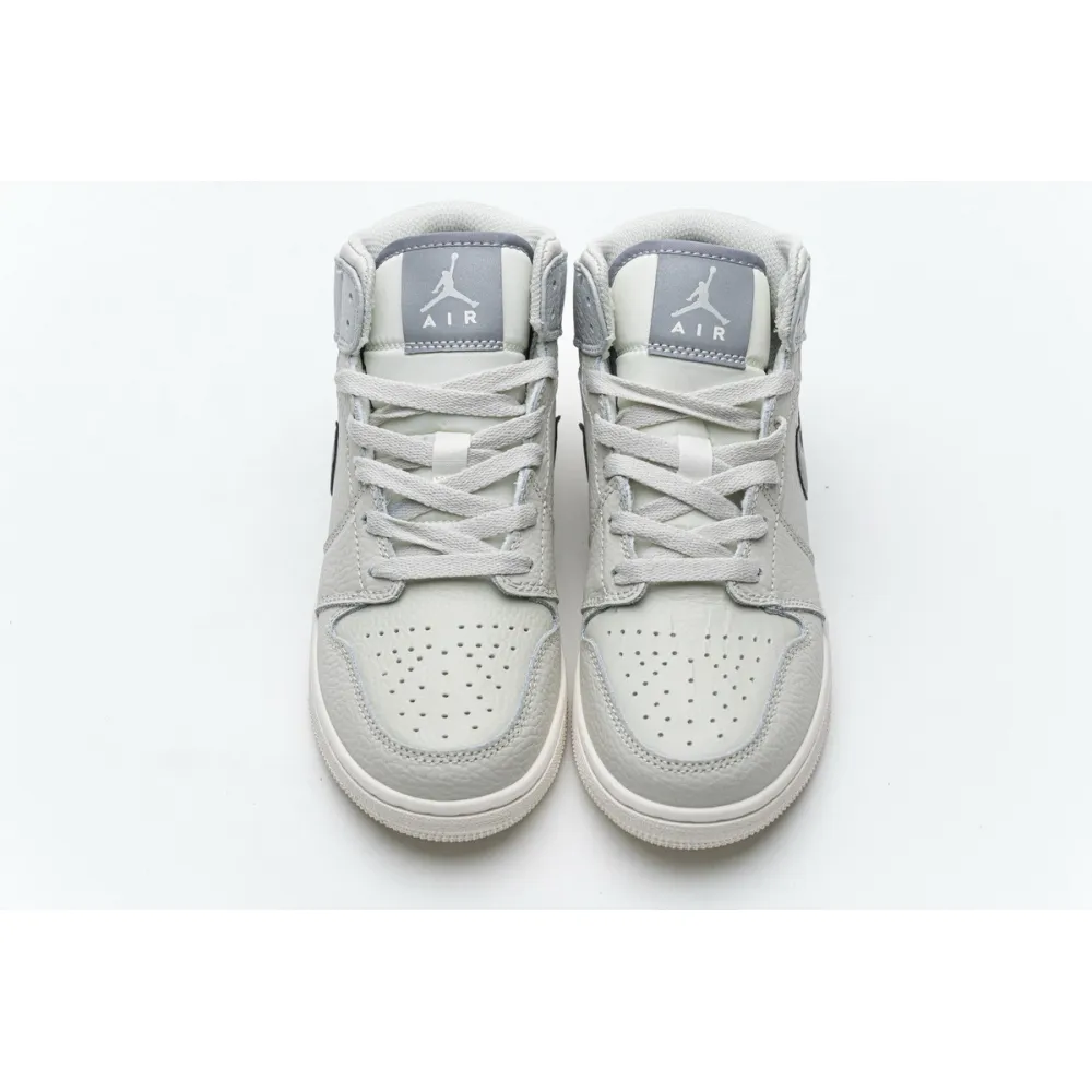 GET Jordan 1 Mid Light Bone Grey,582542-003