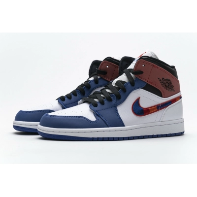  GET Jordan 1 Mid Multi-Color Swoosh,852542-146 01