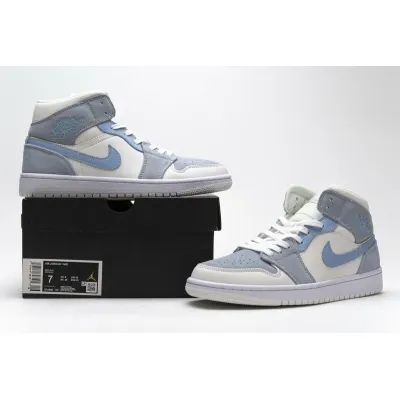 GET Jordan 1 Mid Mixed Textures Blue,DA4666-100 02