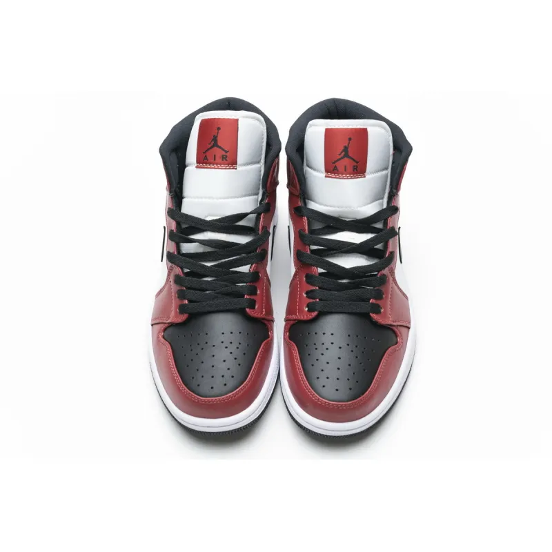 GET Jordan 1 Mid Chicago Black Toe s,554725-069