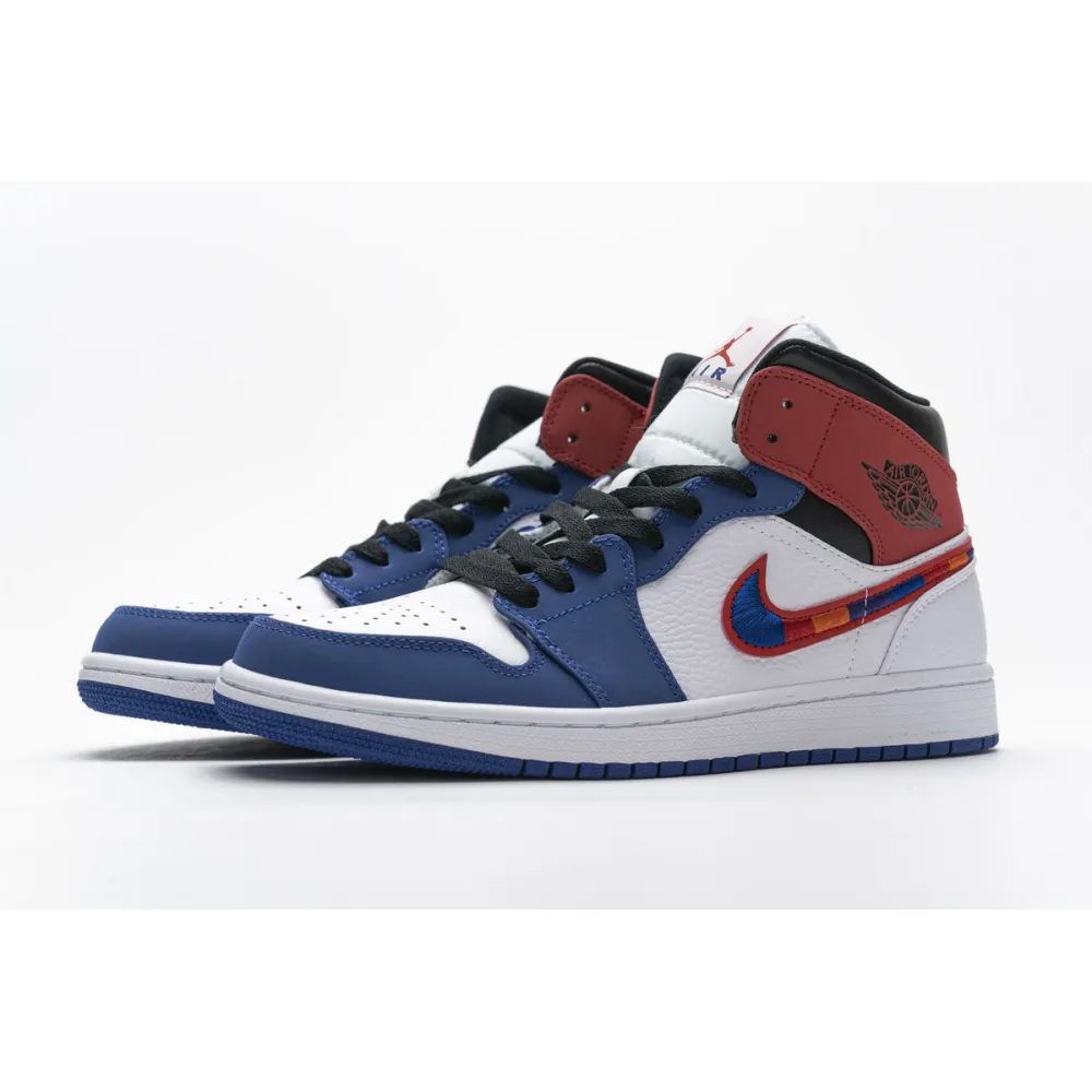 GET Jordan 1 Mid Multi-Color Swoosh,852542-146