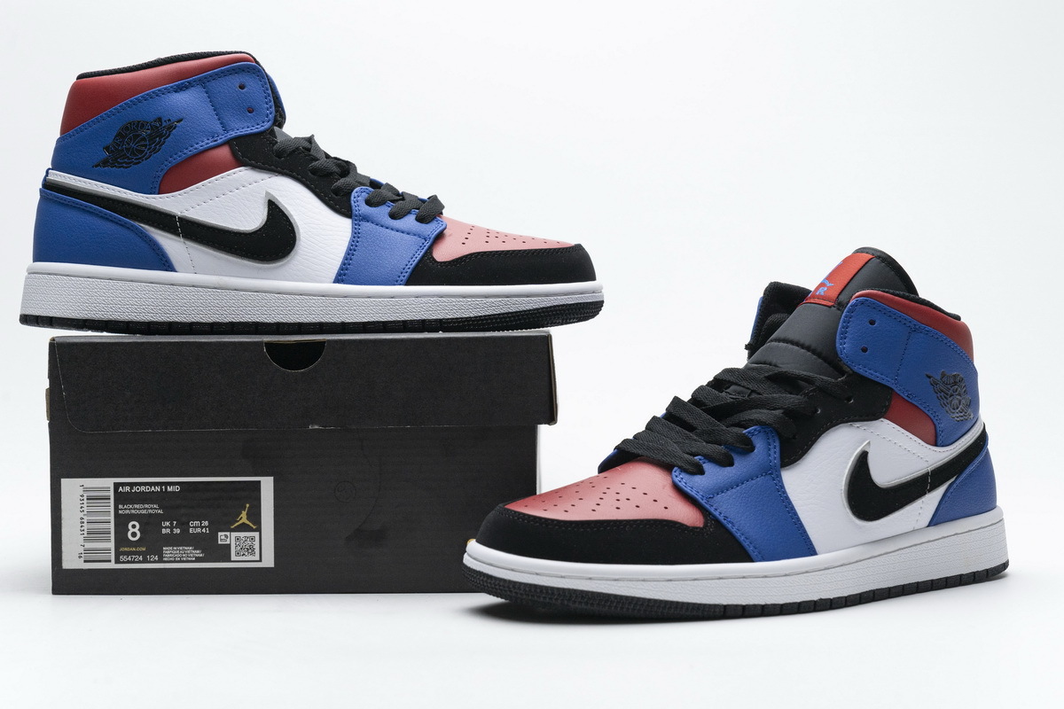 GET Jordan 1 Mid Top 3,554724-124