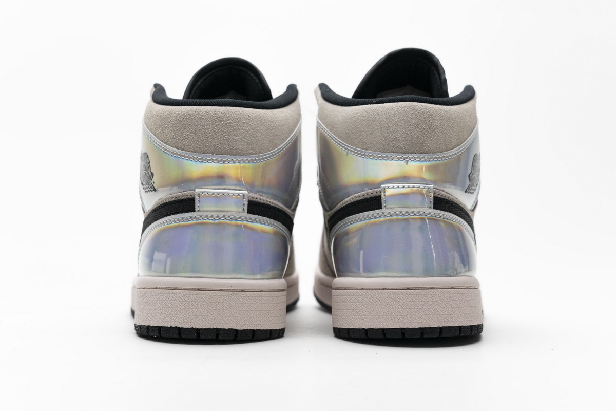 GET Jordan 1 Mid Dirty Powder Iridescent ,BQ6472-602