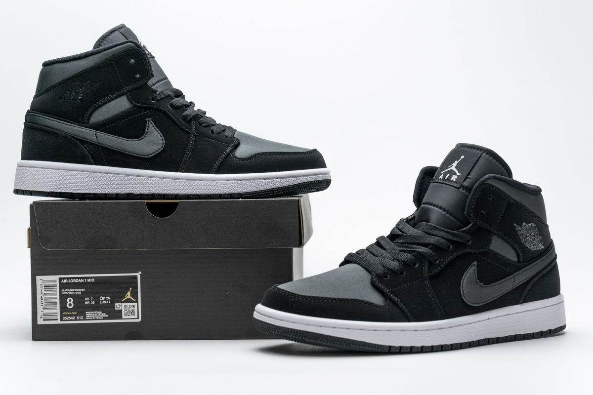  GET Jordan 1 Mid Nylon Black Anthracite,852542-012