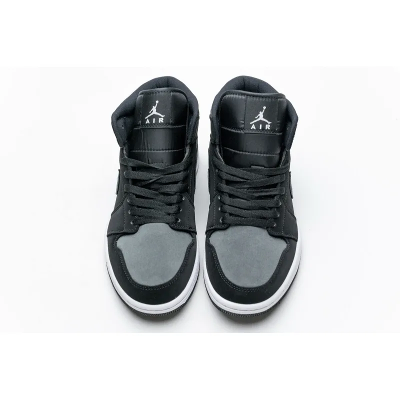 GET Jordan 1 Mid Nylon Black Anthracite,852542-012