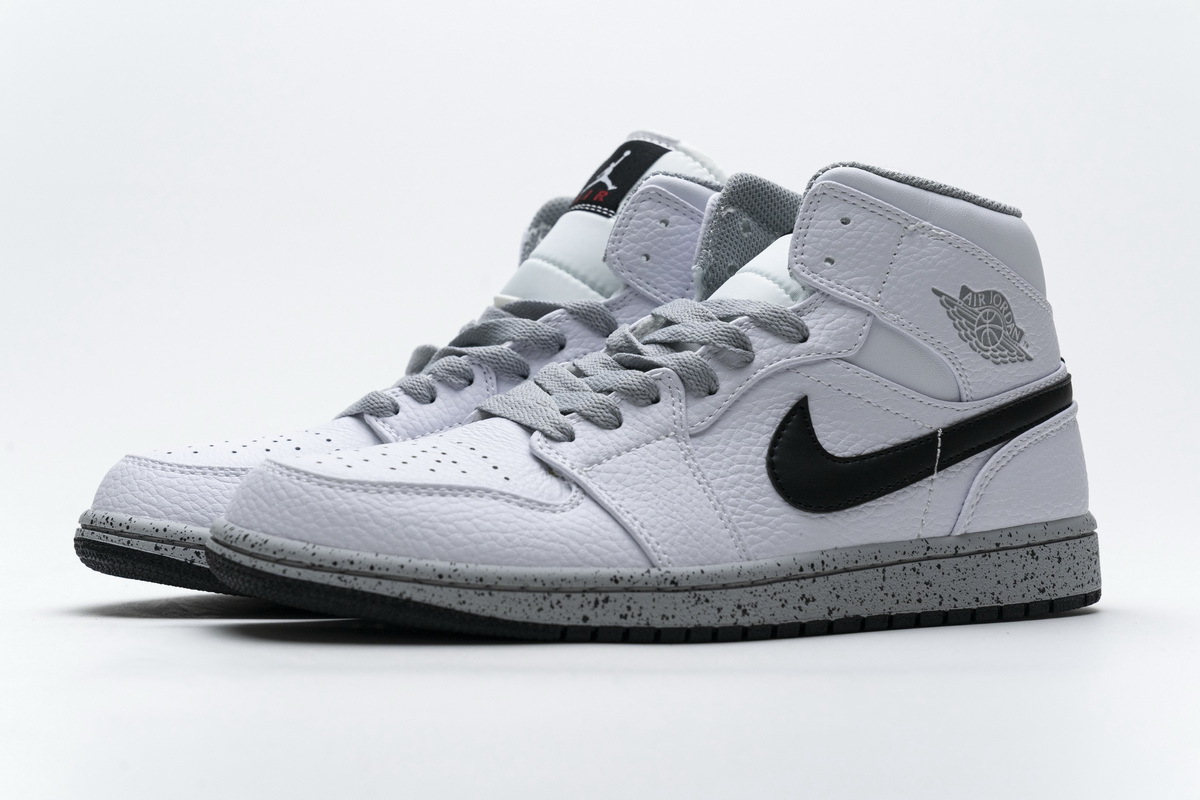  GET Jordan 1 Mid White Cement,554725-115