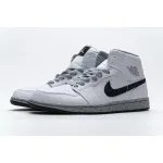 GET Jordan 1 Mid White Cement,554725-115