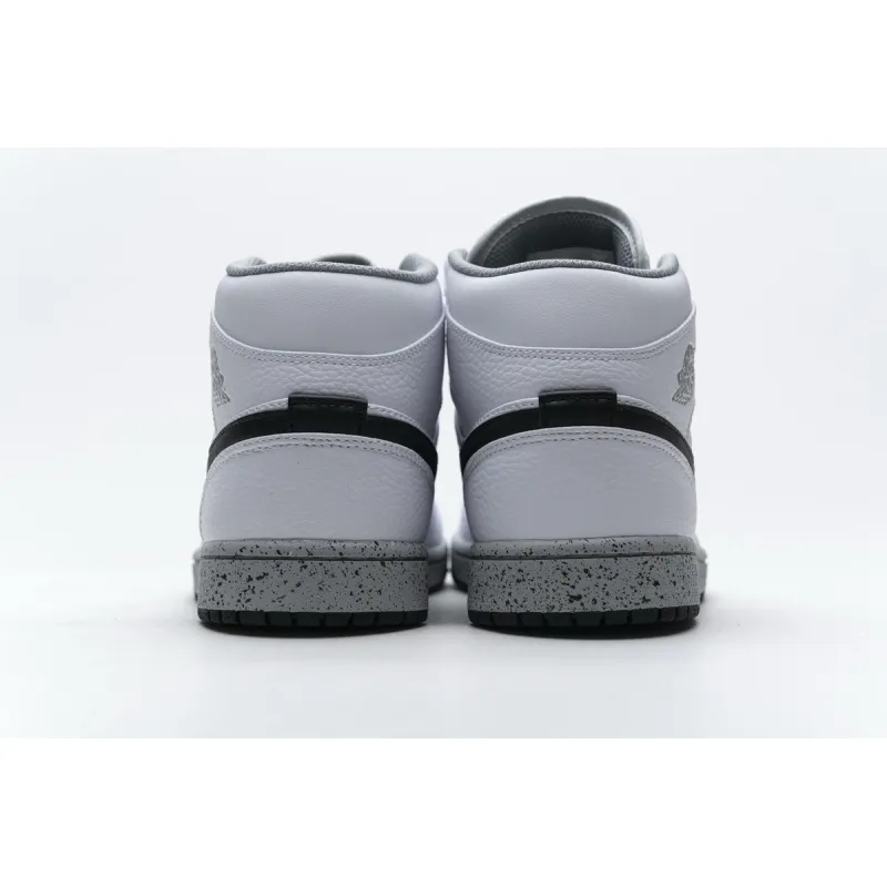 GET Jordan 1 Mid White Cement,554725-115