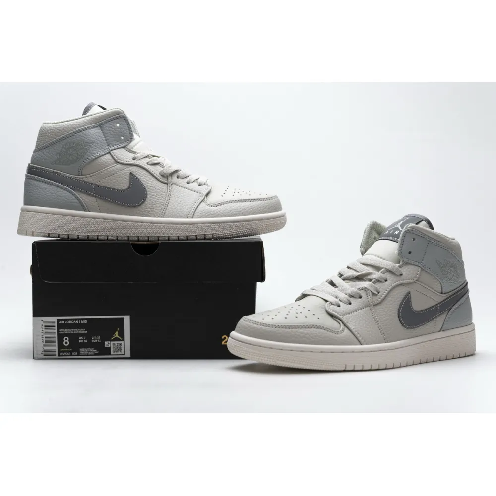 GET Jordan 1 Mid Light Bone,852542-003