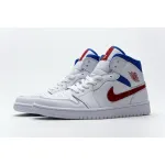 GET Jordan 1 Mid White Red Royal,BQ6472-164