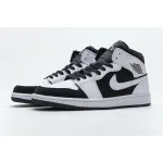 GET Jordan 1 Mid White Black,554724-113