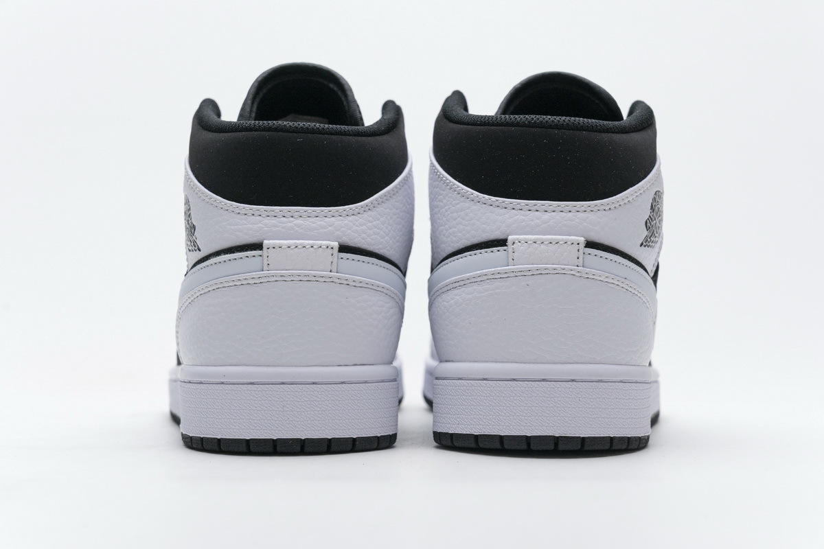  GET Jordan 1 Mid White Black,554724-113