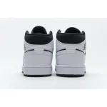 GET Jordan 1 Mid White Black,554724-113