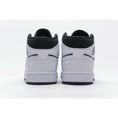  GET Jordan 1 Mid White Black,554724-113 02