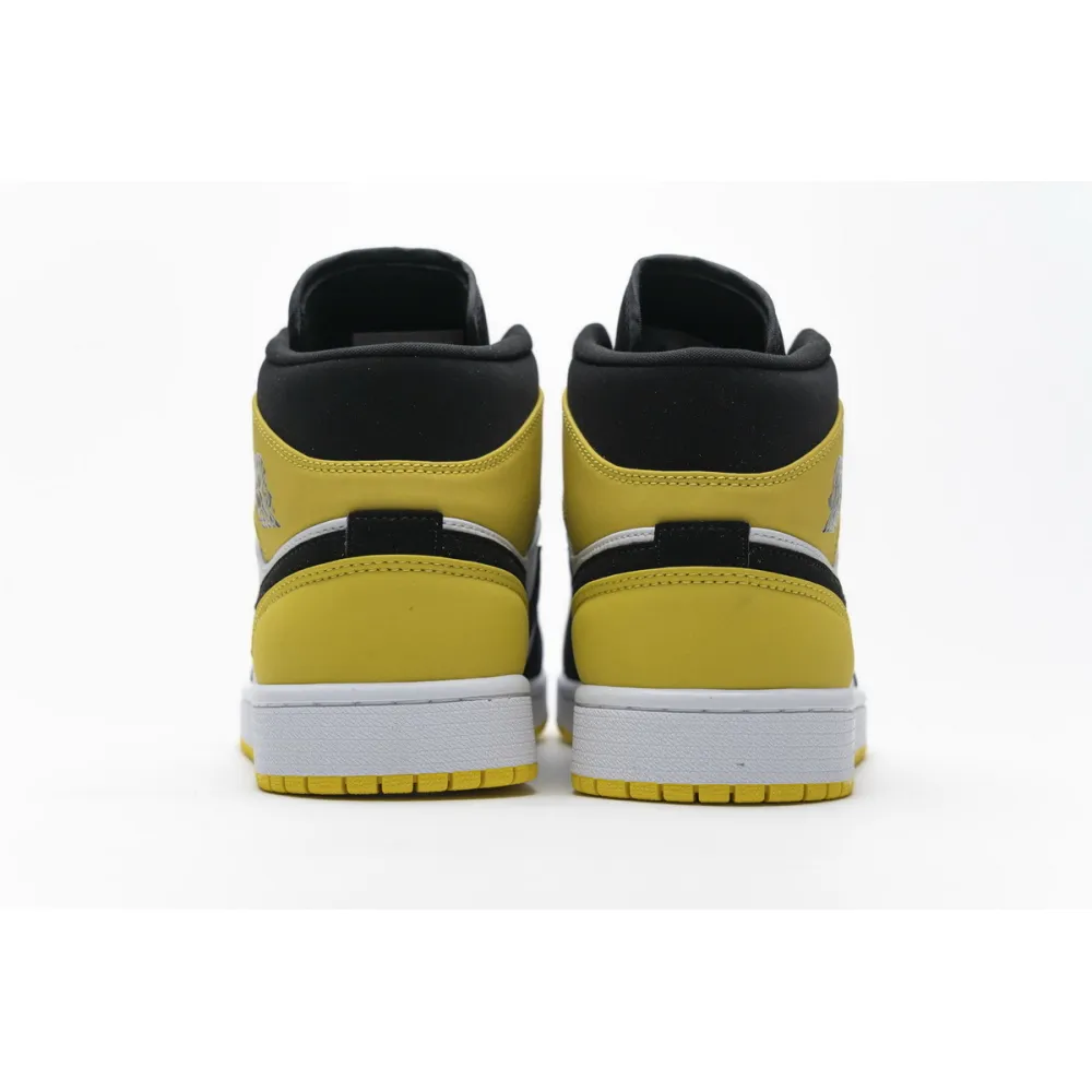 GET Jordan 1 Mid Yellow Toe Black,852542-071