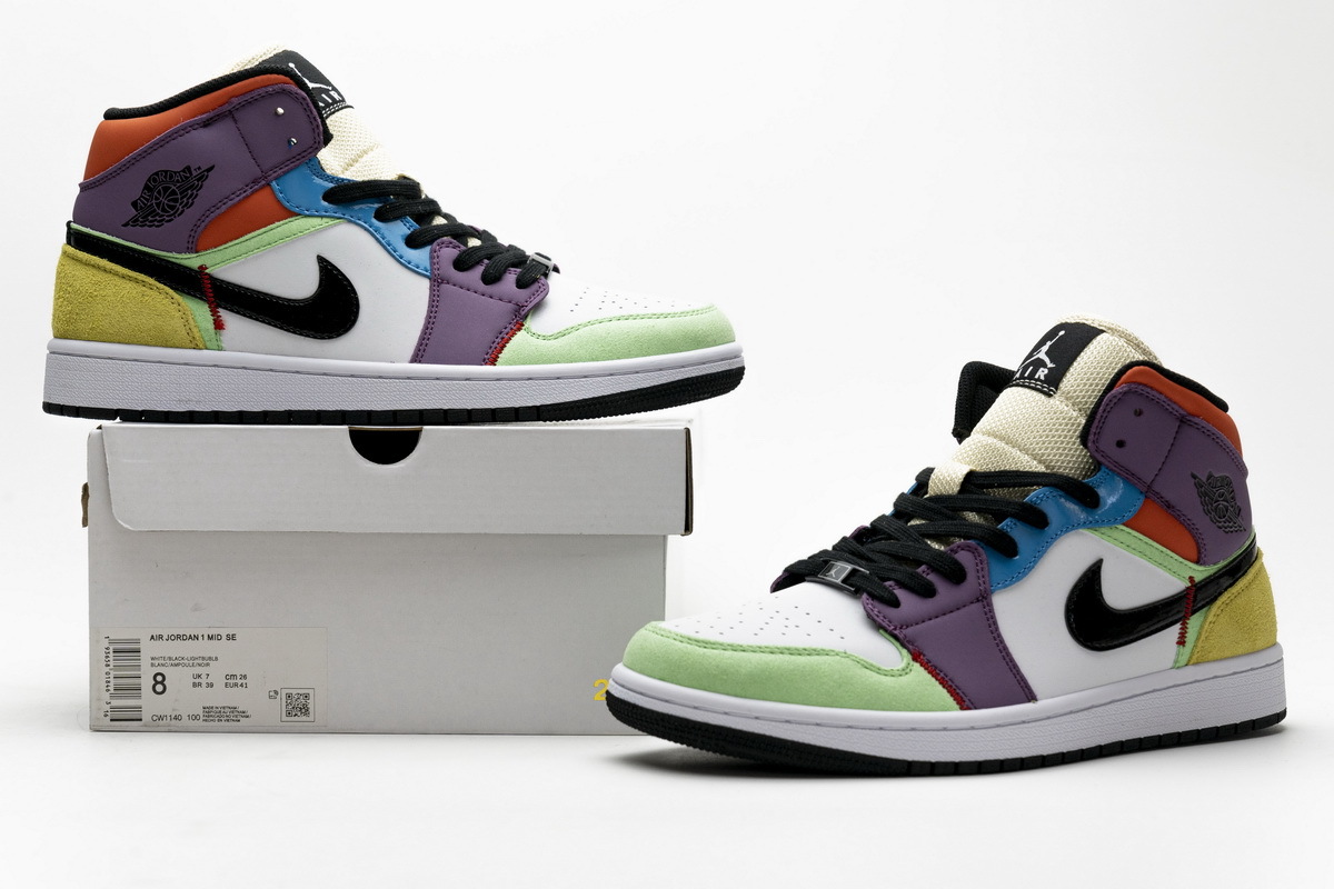  GET Jordan 1 Mid SE Multi-Color,CW1140-100