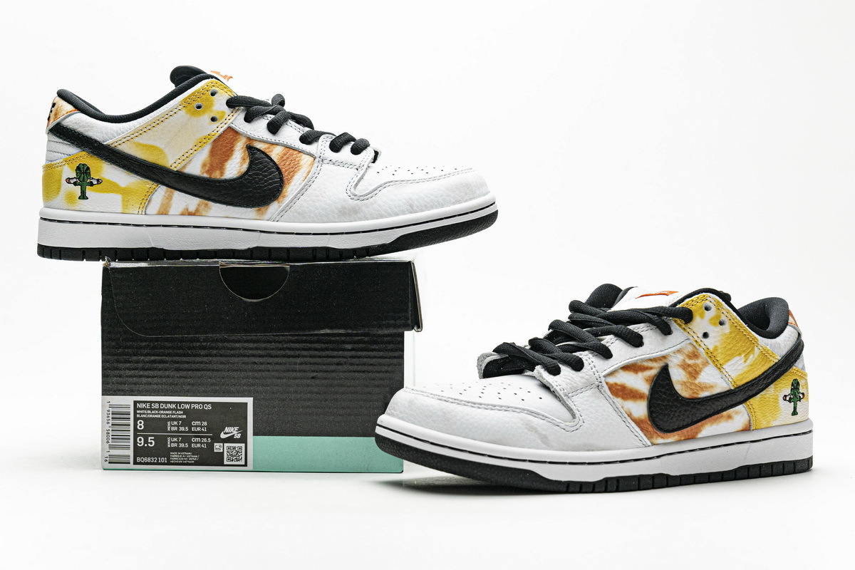  GET SB Dunk Low Raygun Tie-Dye White, BQ6832-101
