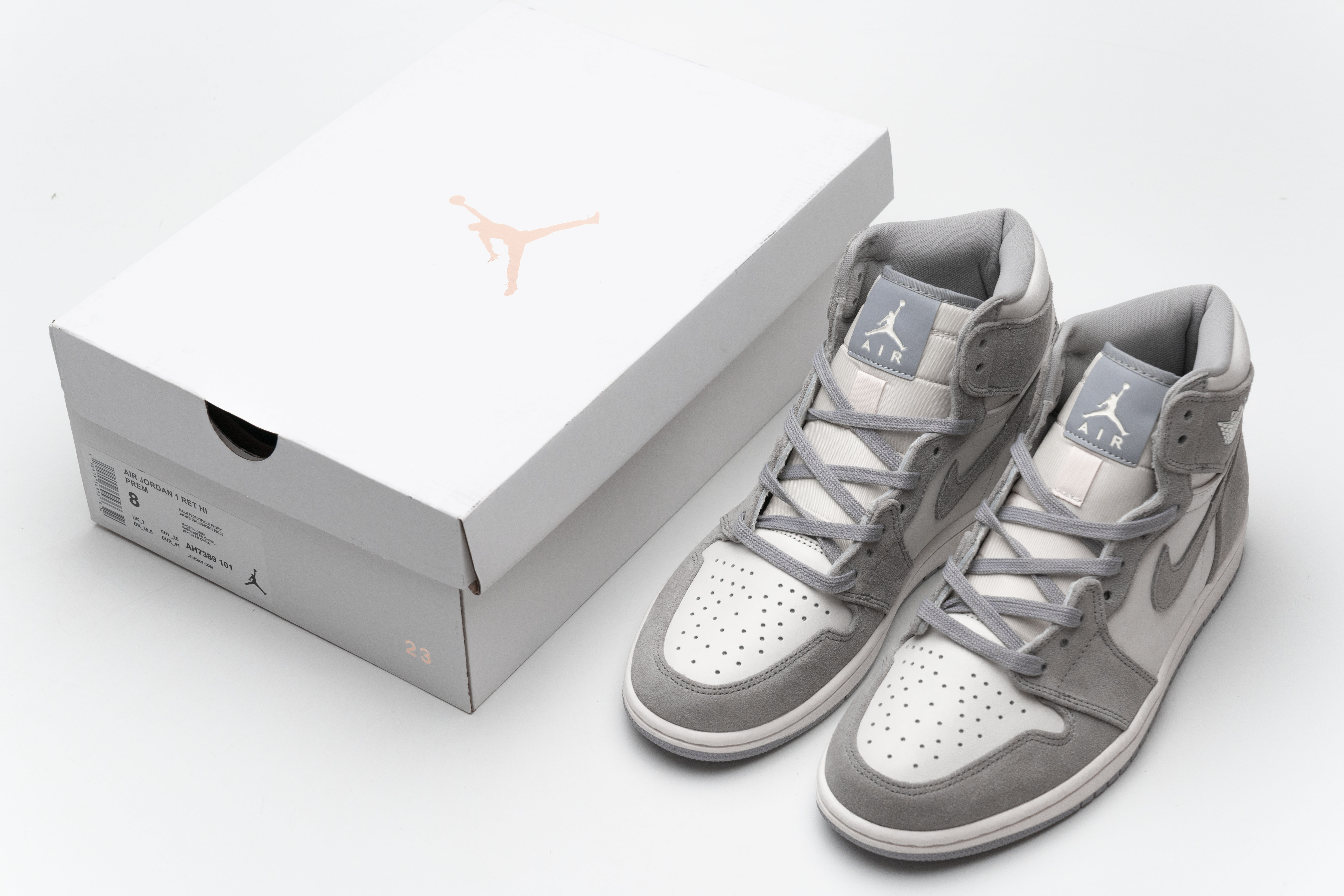  GET Jordan 1 Retro High Pale Ivory,AH7389-101