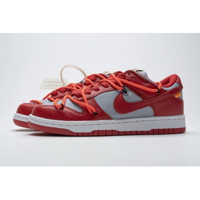  GET SB Dunk Low Off-White University Red,CT0856-600 01