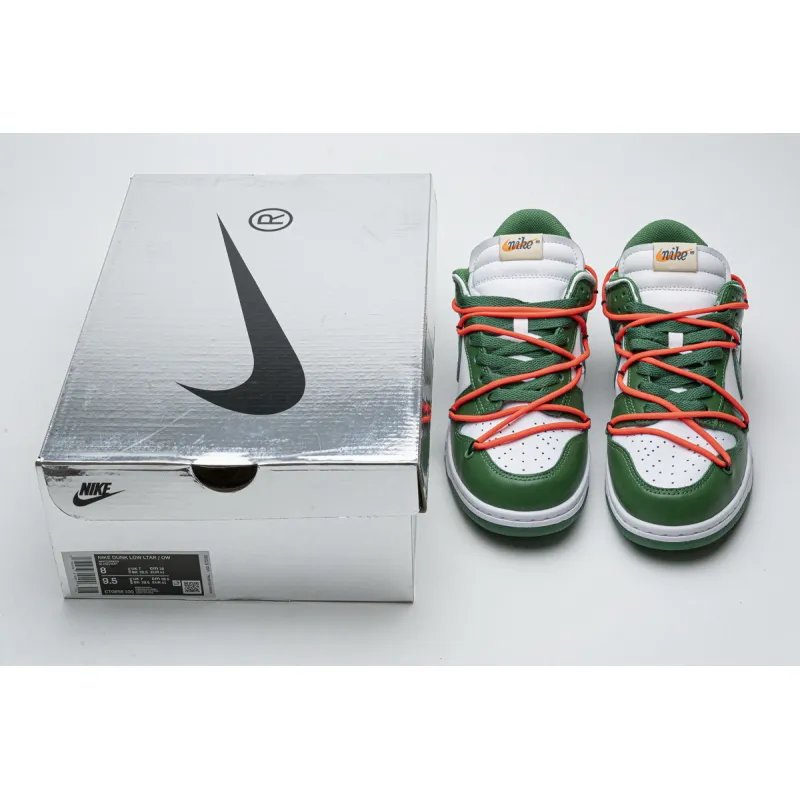  GET SB Dunk Low Off-White Pine Green,CT0856-100