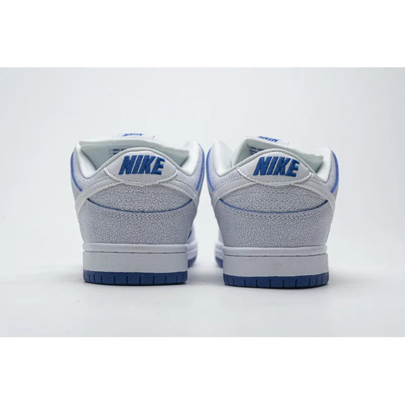 GET SB Dunk Low Premium White Game Royal,CJ6884-100