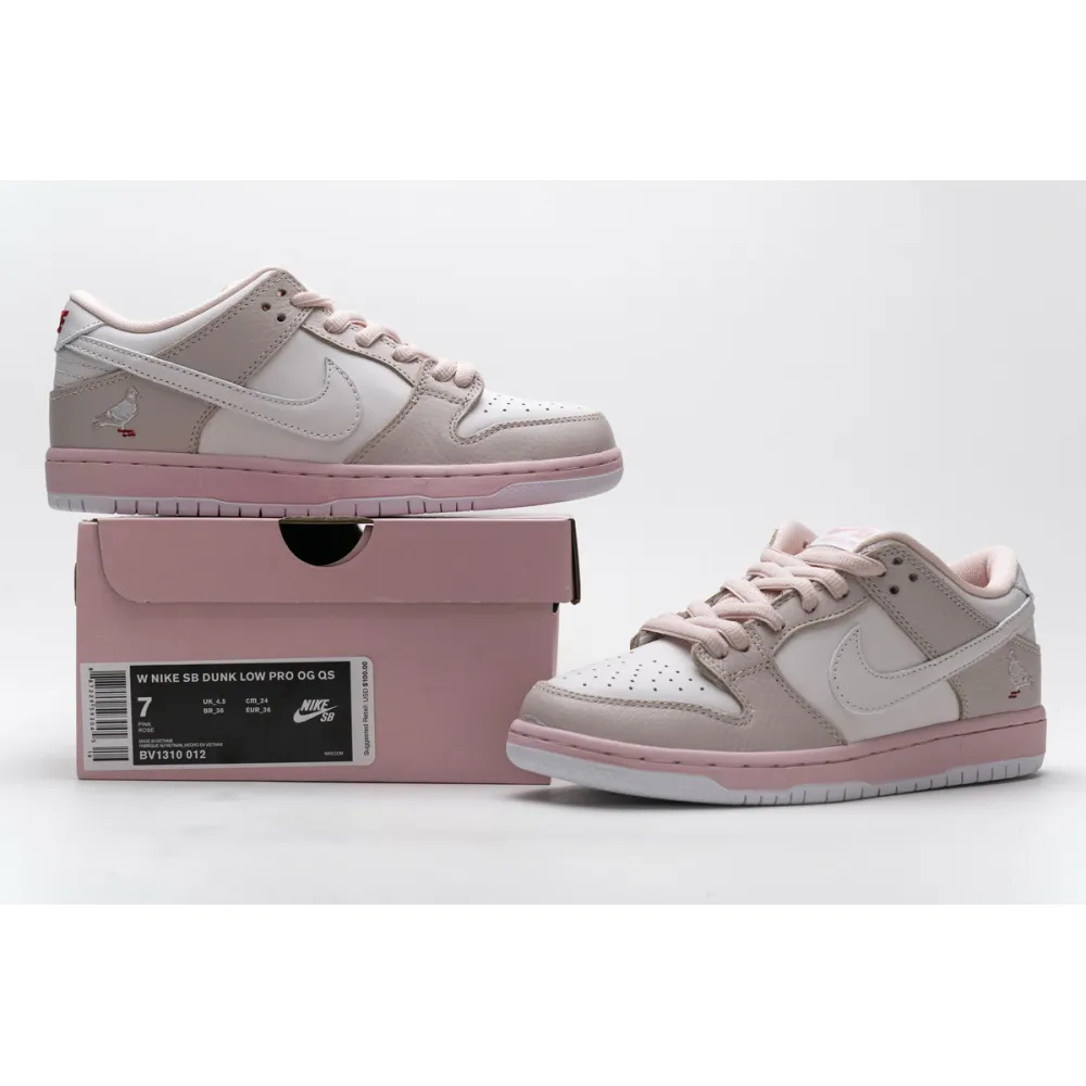 GET SB Dunk Low PRO OG QS "Pink Pigeon",BV1310-012