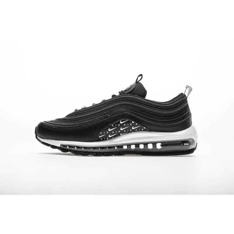 GET Air Max 97 Swoosh Air Logos “Black White”,AR7621-001