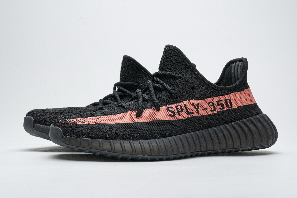  Perfectkicks Yeezy Boost 350 V2 Black Red,CP9612