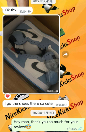 【BF 50% OFF】Perfectkicks Jordan 1 Retro High White University Blue Black,555088-134