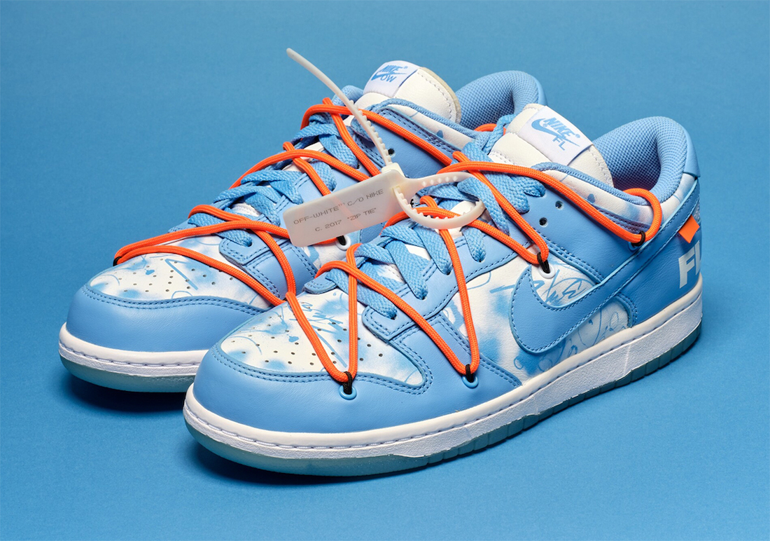 PK SB Dunk Low Off-White Futura Blue, DD0856-403