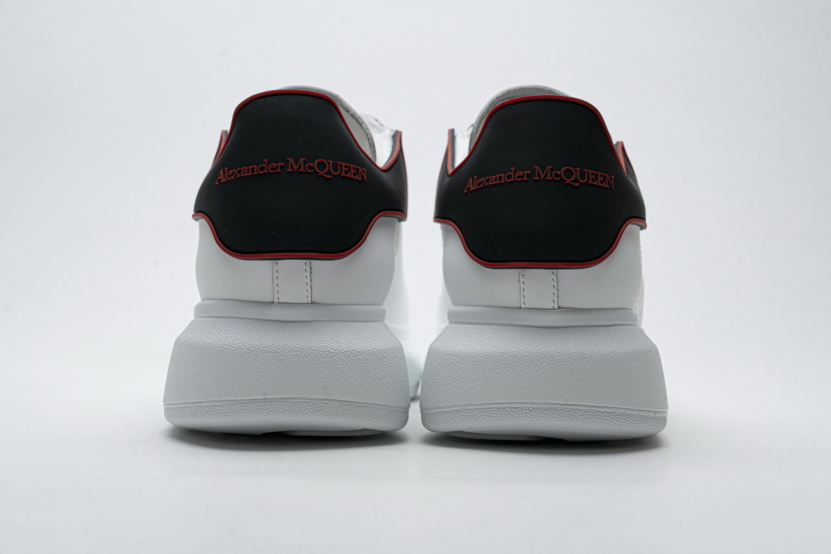  Perfectkicks Alexander McQueen Sneaker White Black Red，553770 9076