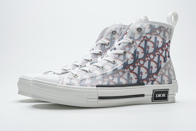  Perfectkicks Dior B23 High Top Red Blue Oblique