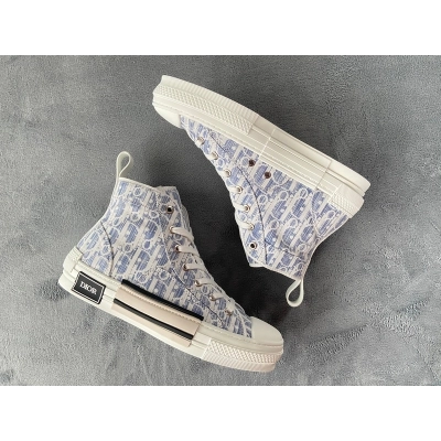  Perfectkicks Dior B23 Oblique Canvas Blue 01
