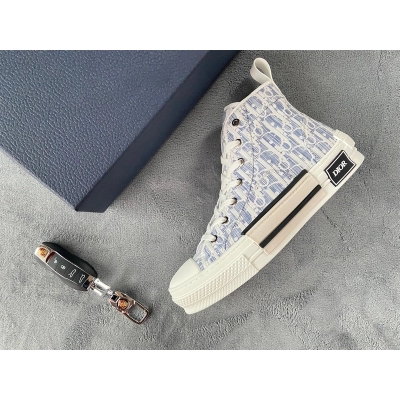  Perfectkicks Dior B23 Oblique Canvas Blue 02