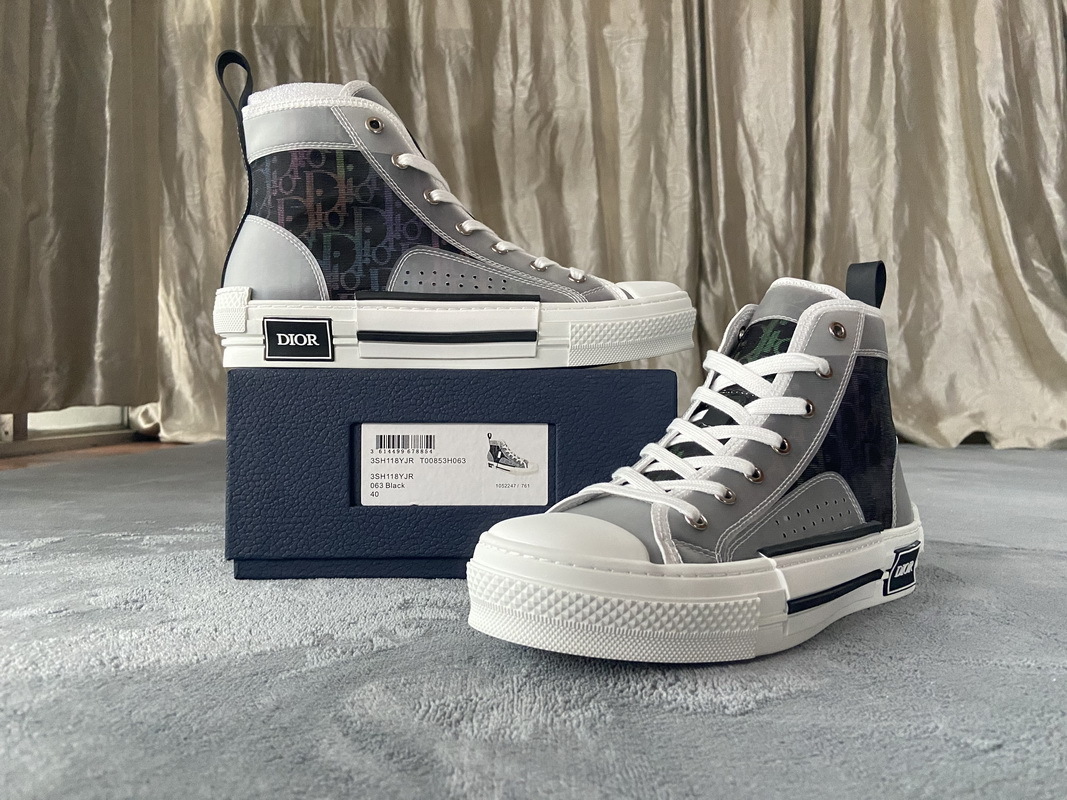  Perfectkicks Dior B23 Oblique Black Rainbow