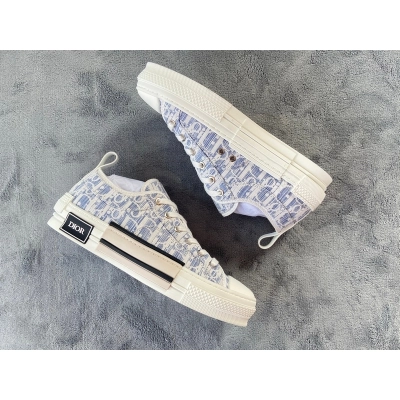  Perfectkicks Dior B23 Oblique Canvas Blue 01