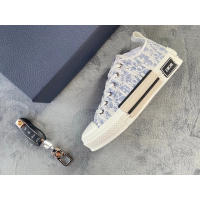  Perfectkicks Dior B23 Oblique Canvas Blue 02