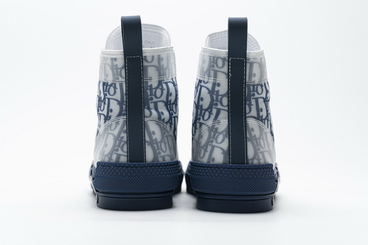  Perfectkicks Dior B23 HT Oblique Transparency HIGH T00962H565 White Blue