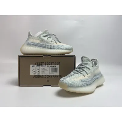 GET Yeezy Boost 350 V2 Cloud White Reflective,FT5317 KIDS 02