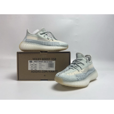  GET Yeezy Boost 350 V2 Cloud White Reflective,FT5317 KIDS 02