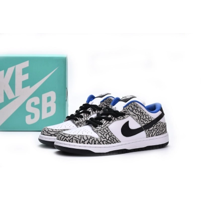  GET SB Dunk Low Black White Blue,CU1727-106 02
