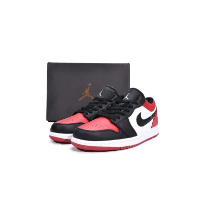 GET Jordan 1 Low Bred Toe,553558-612 02