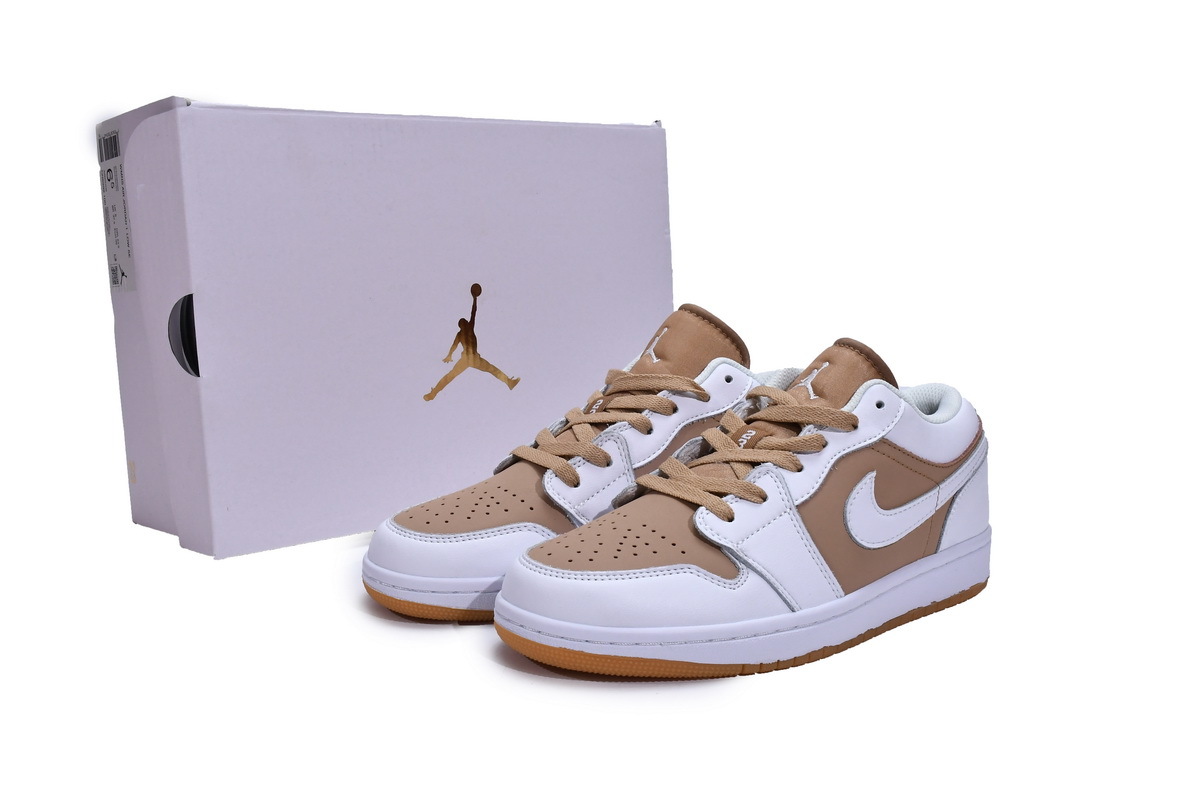  GET Jordan 1 Low White Brown,CN6999-100