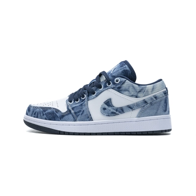  GET Jordan 1 Low SE Washed Denim,CZ8455-100 01