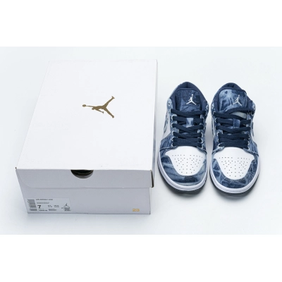  GET Jordan 1 Low SE Washed Denim,CZ8455-100 02