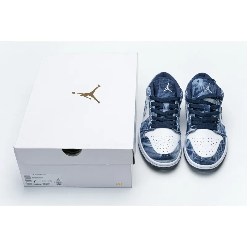 GET Jordan 1 Low SE Washed Denim,CZ8455-100