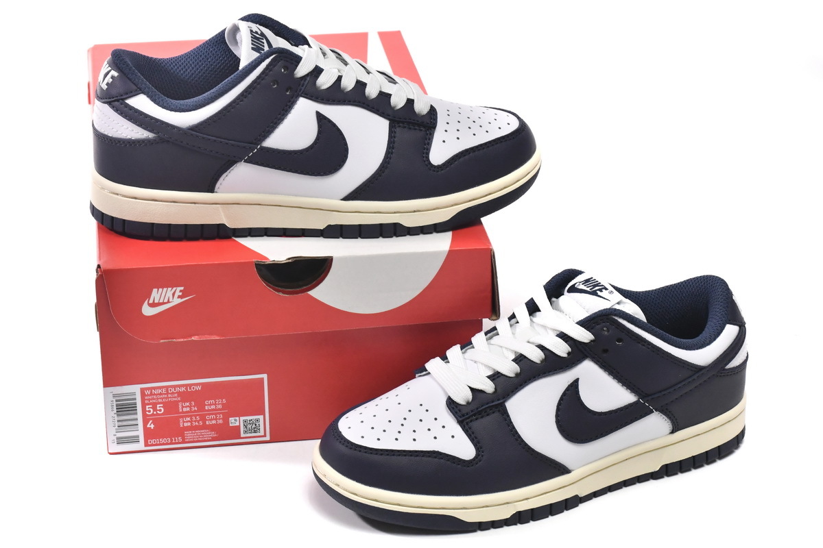 GET Dunk SB Navy Blue And White DD1503-115