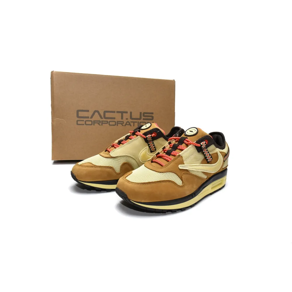 Perfectkicks Air Max 1 Travis Scott Cactus Jack Saturn Gold,DO9392-701